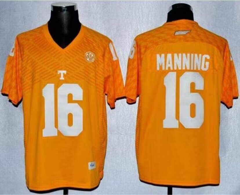 Men's Tennessee Vols #16 Peyton Manning Orange Stitched Jersey Men's Tennessee Vols #16 Peyton Manning Orange Stitched Jersey